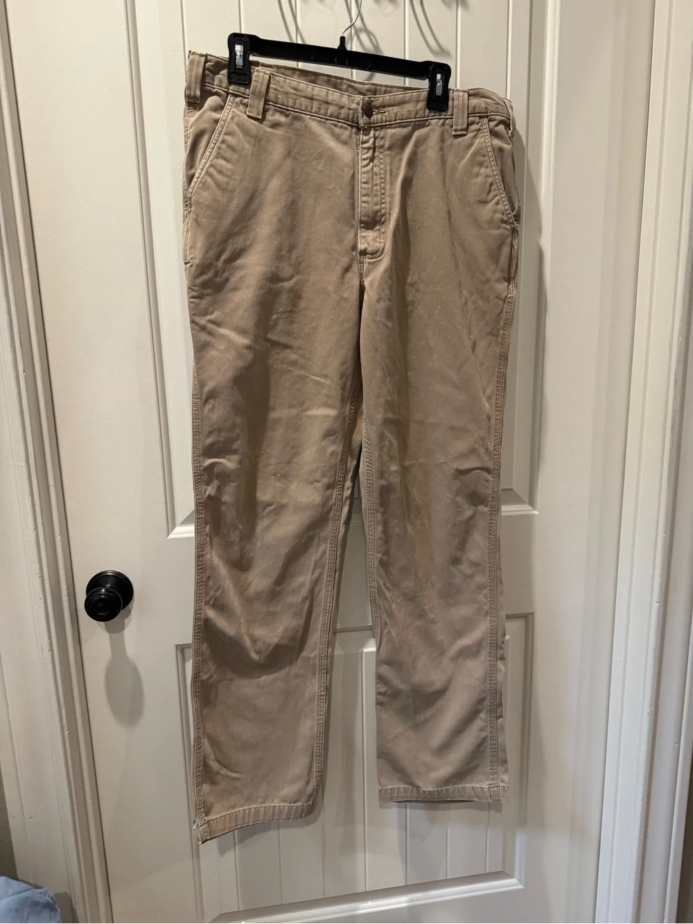 Carhartt Relaxed Fit Twill Men's Work Pants sz 36 x 34 Khaki 5 Pockets